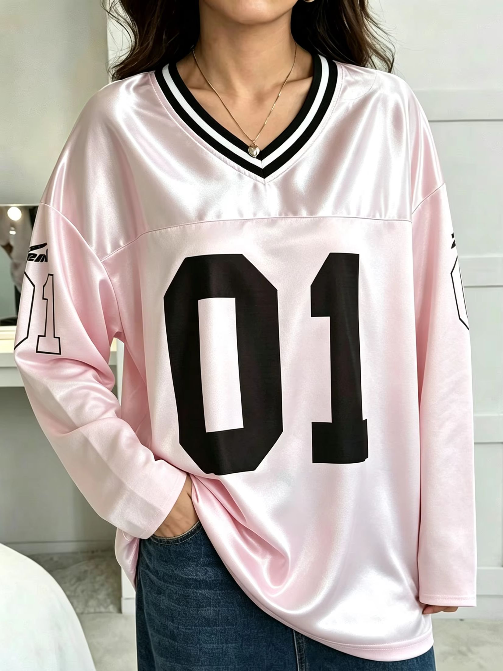 Women And Men Fashion - Camiseta Unissex Vintage de Manga Longa
