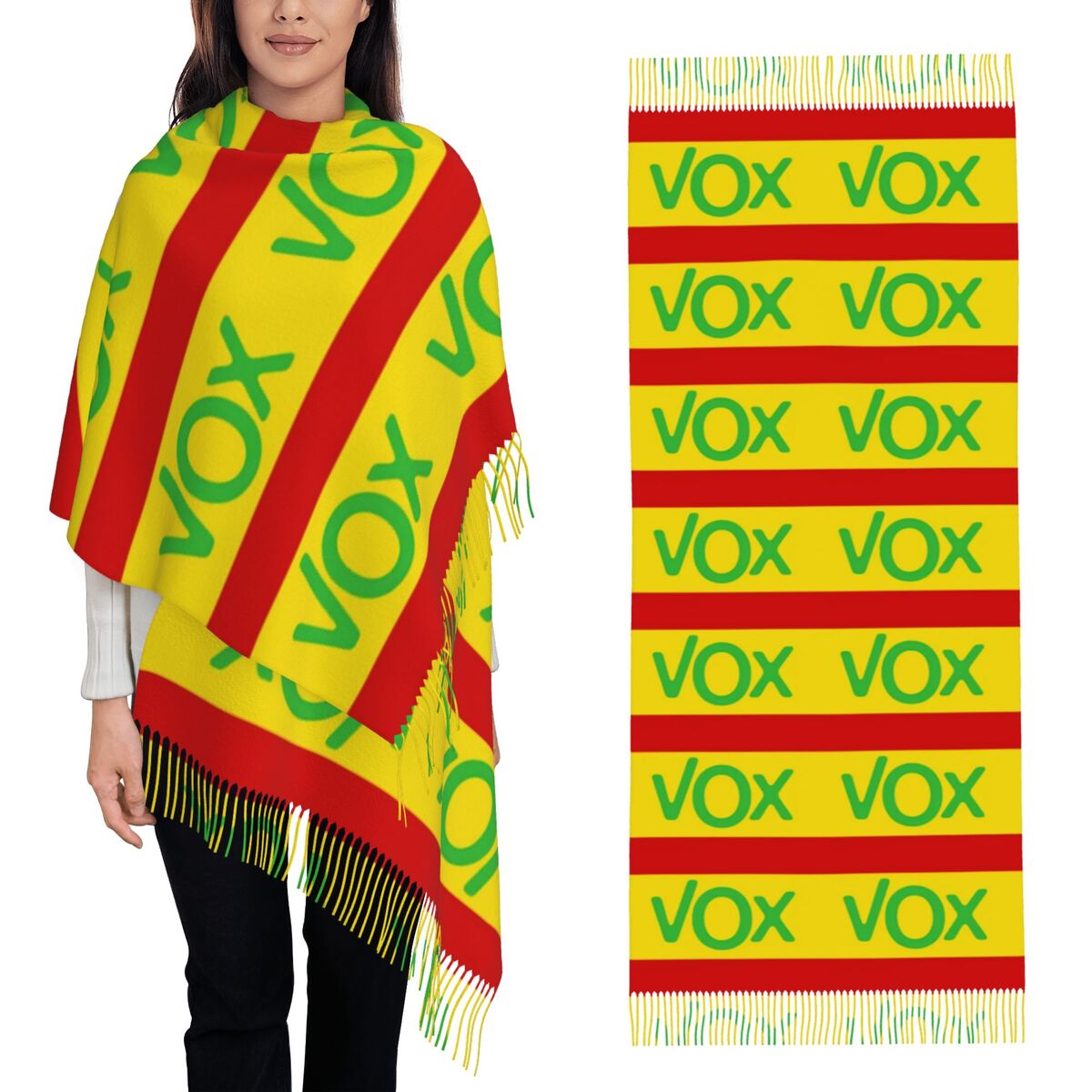 Women Fashion Logo - Lenço espanhol com o logotipo do