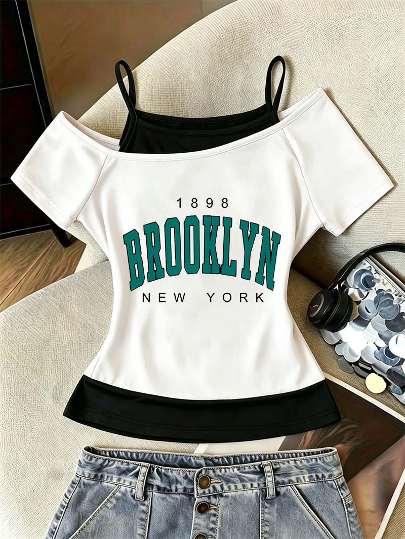Women'S Fashion York - Camiseta Retro Feminina, Camiseta Fashion de