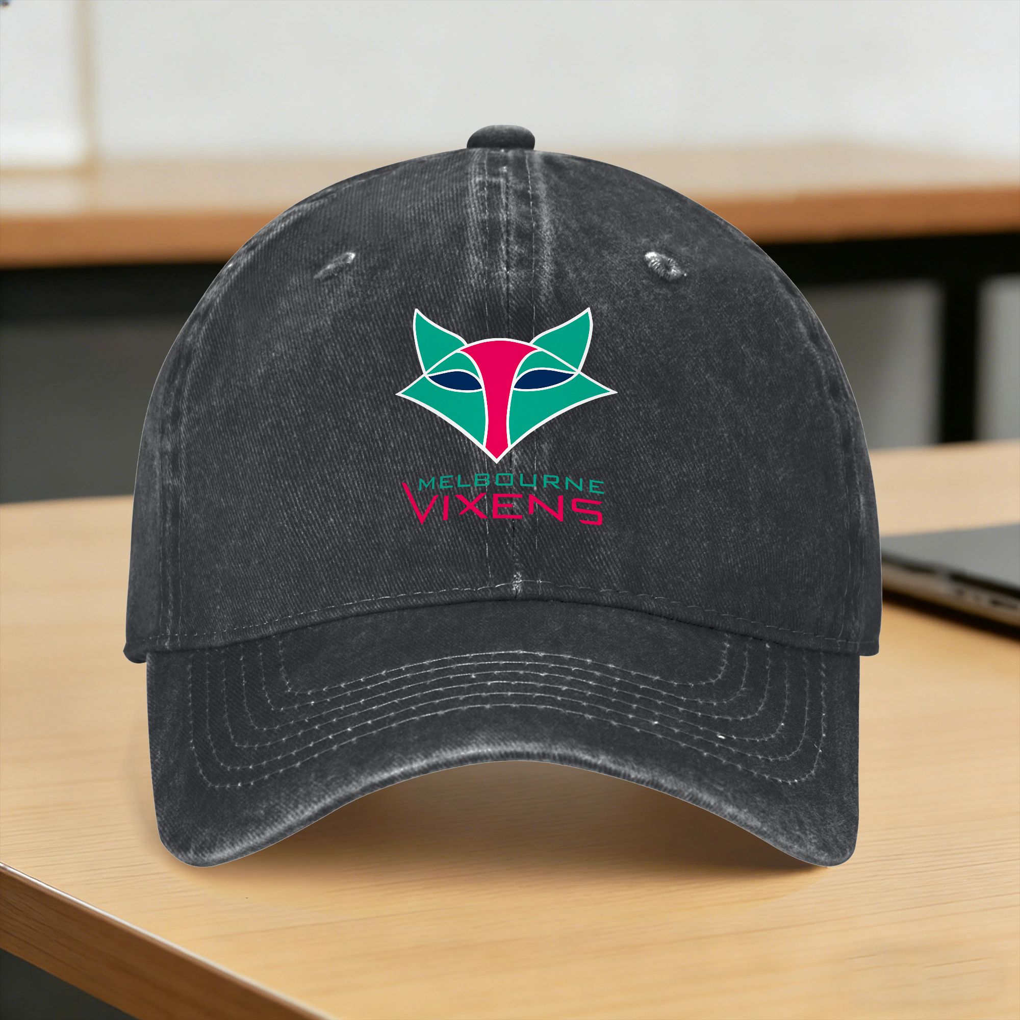 Women'S Fashion Melbourne - Boné de Beisebol Lavado Melbourne Vixens