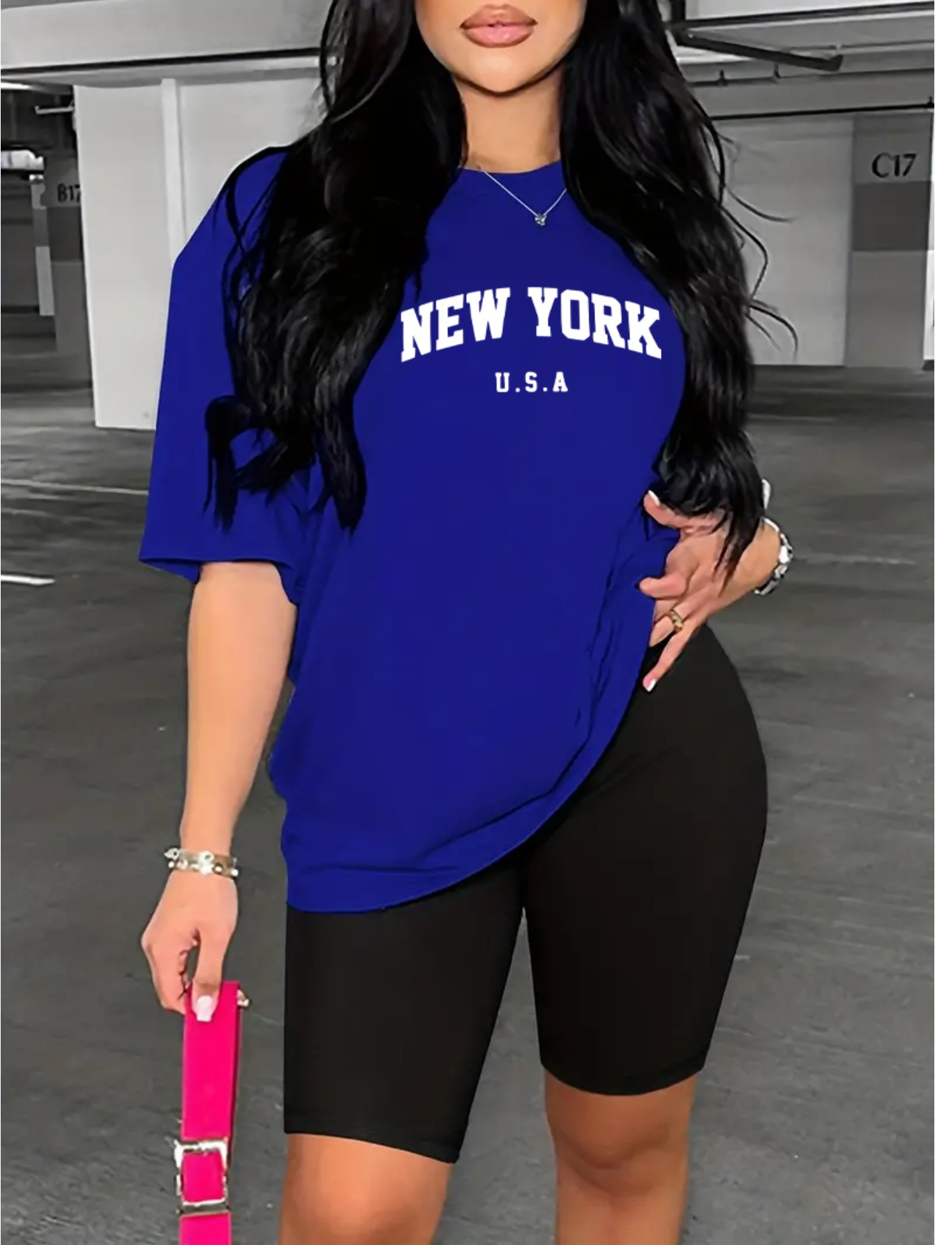 Women'S Fashion York - New York EUA Impressão Tshirt Set,