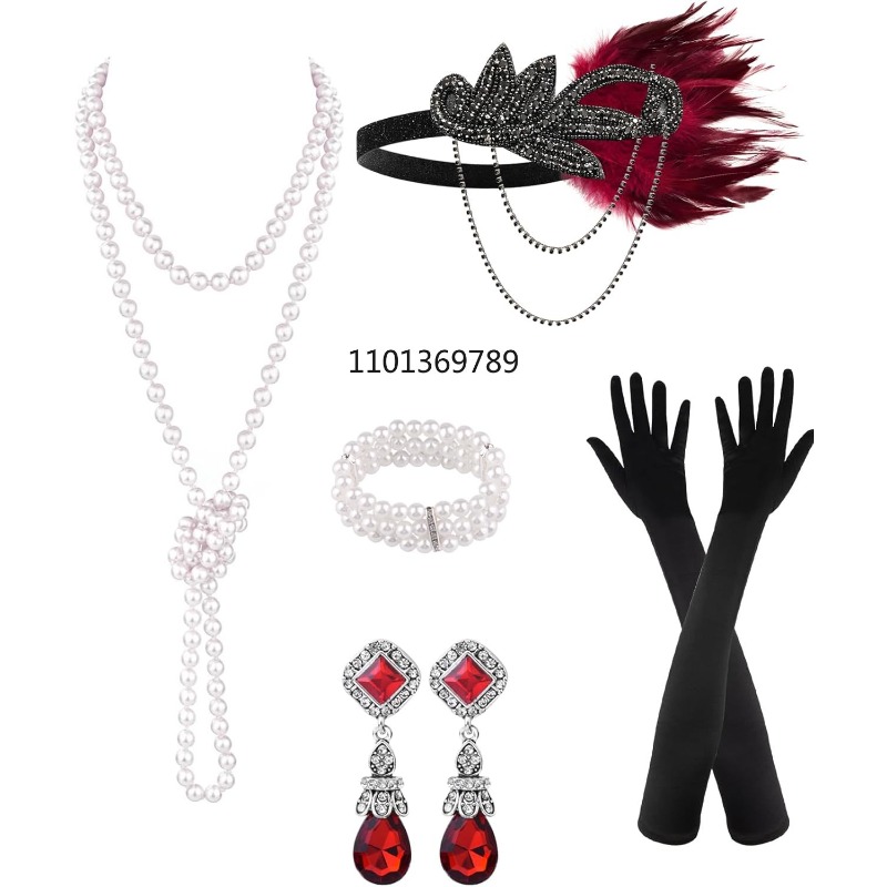 6 Peças de Acessórios Flapper  - Women'S Fashion Roaring 20S avaliação e preço