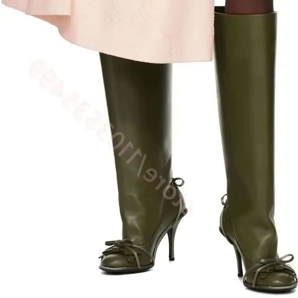 Botas de Cano Alto Verdes com  - Women'S Fashion Boots 2025 avaliação e preço