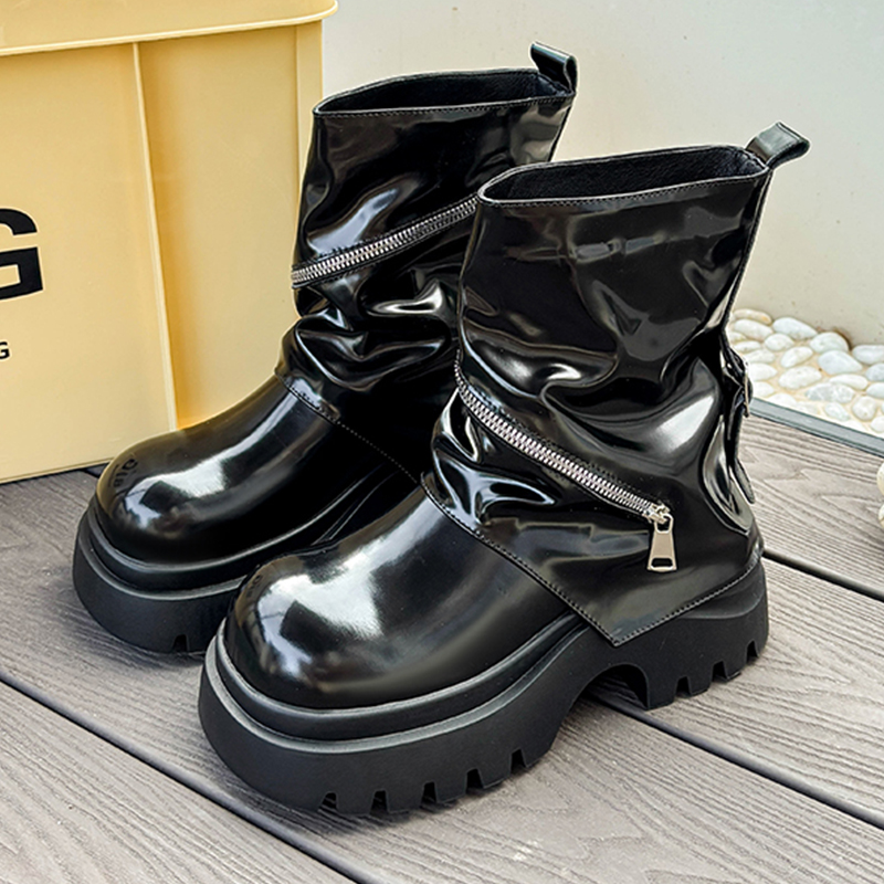 Moda plataforma sapatos de cou - Women'S Fashion Boots 2025 avaliação e preço