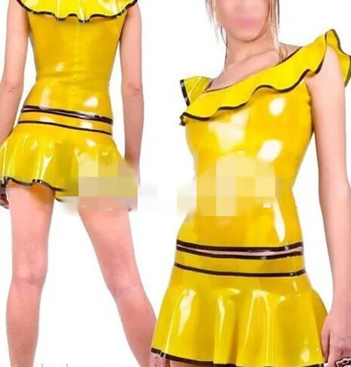 Sexy moda látex vestido femini - Xxl Women Fashion avaliação e preço