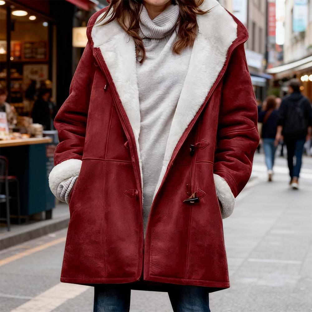 Casaco feminino confortável, c - Sherpa Coat Women avaliação e preço