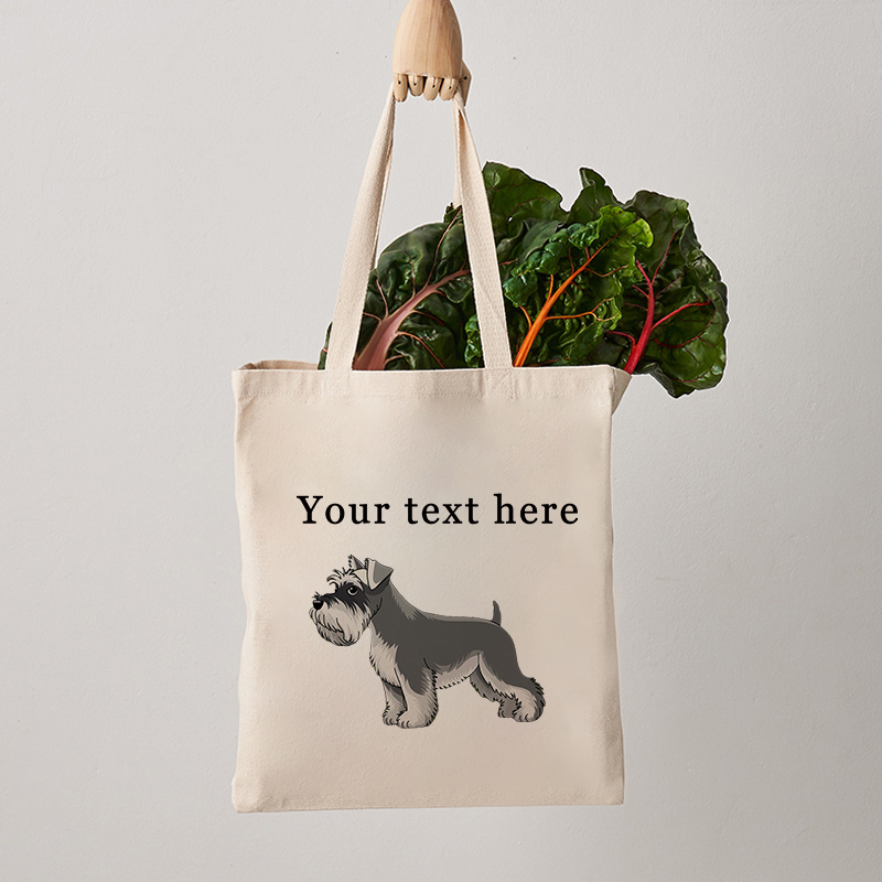 Bolsa tote de lona schnauzer e - Women Fashion Name Ideas avaliação e preço