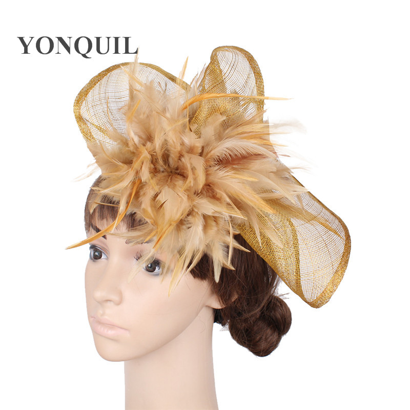 Fascinator de Sinamay Dourado  - Women'S Fashion Melbourne avaliação e preço