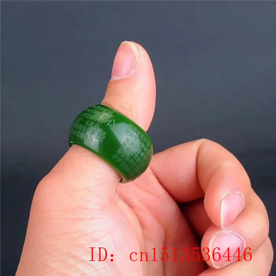 Anel de Jade Verde Natural 22m - Women And Men Fashion avaliação e preço
