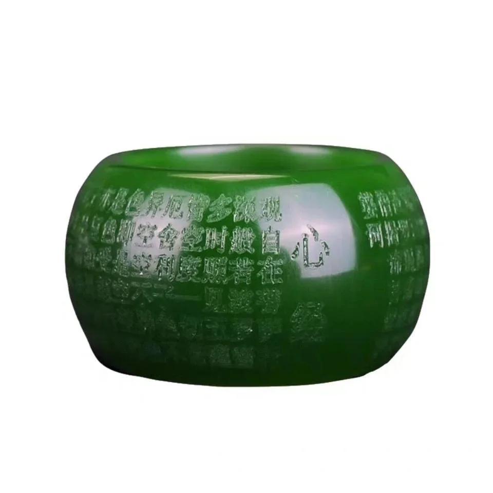 Anel de Jade Verde Natural 22m - Women And Men Fashion avaliação e preço