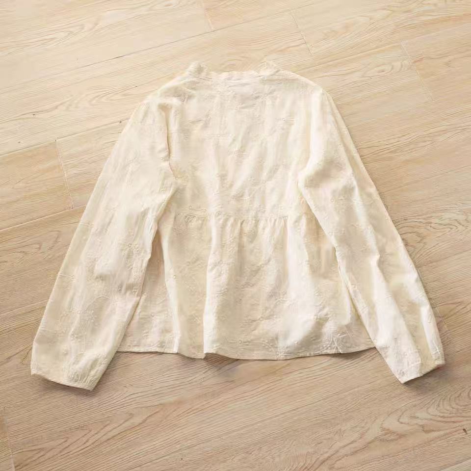 2027 Blusas de manga comprida  - Women Fashion Japan avaliação e preço