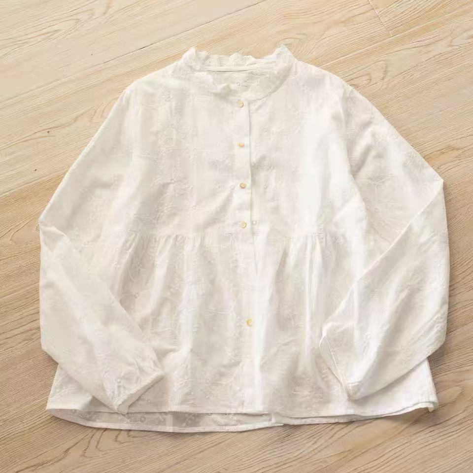 2027 Blusas de manga comprida  - Women Fashion Japan avaliação e preço