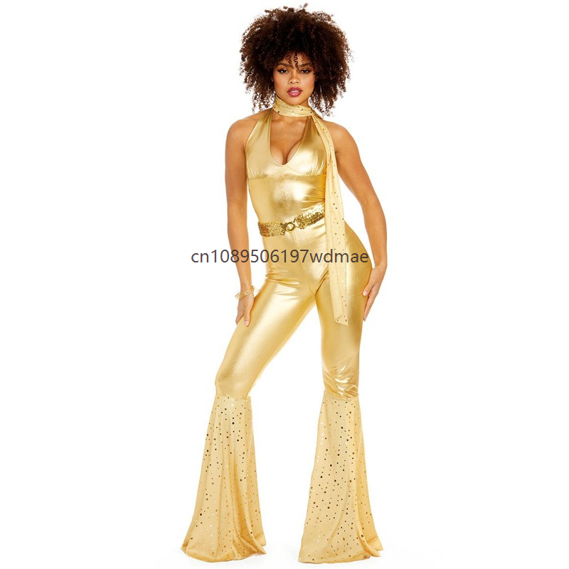 Fantasia Retrô Disco Anos 70,  - Women'S Fashion Of The 70S avaliação e preço