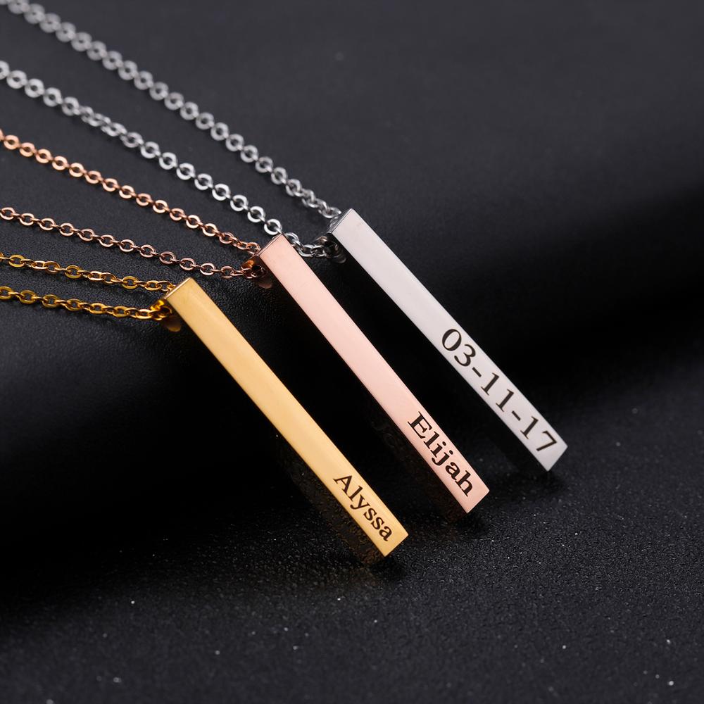 Colar Personalizado Barra Vert - Women Fashion Name Ideas avaliação e preço