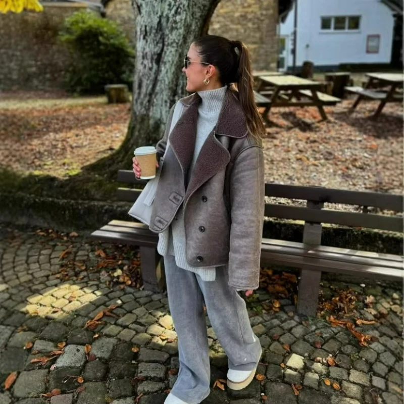 Casaco feminino de lã Sherpa,  - Sherpa Coat Women avaliação e preço