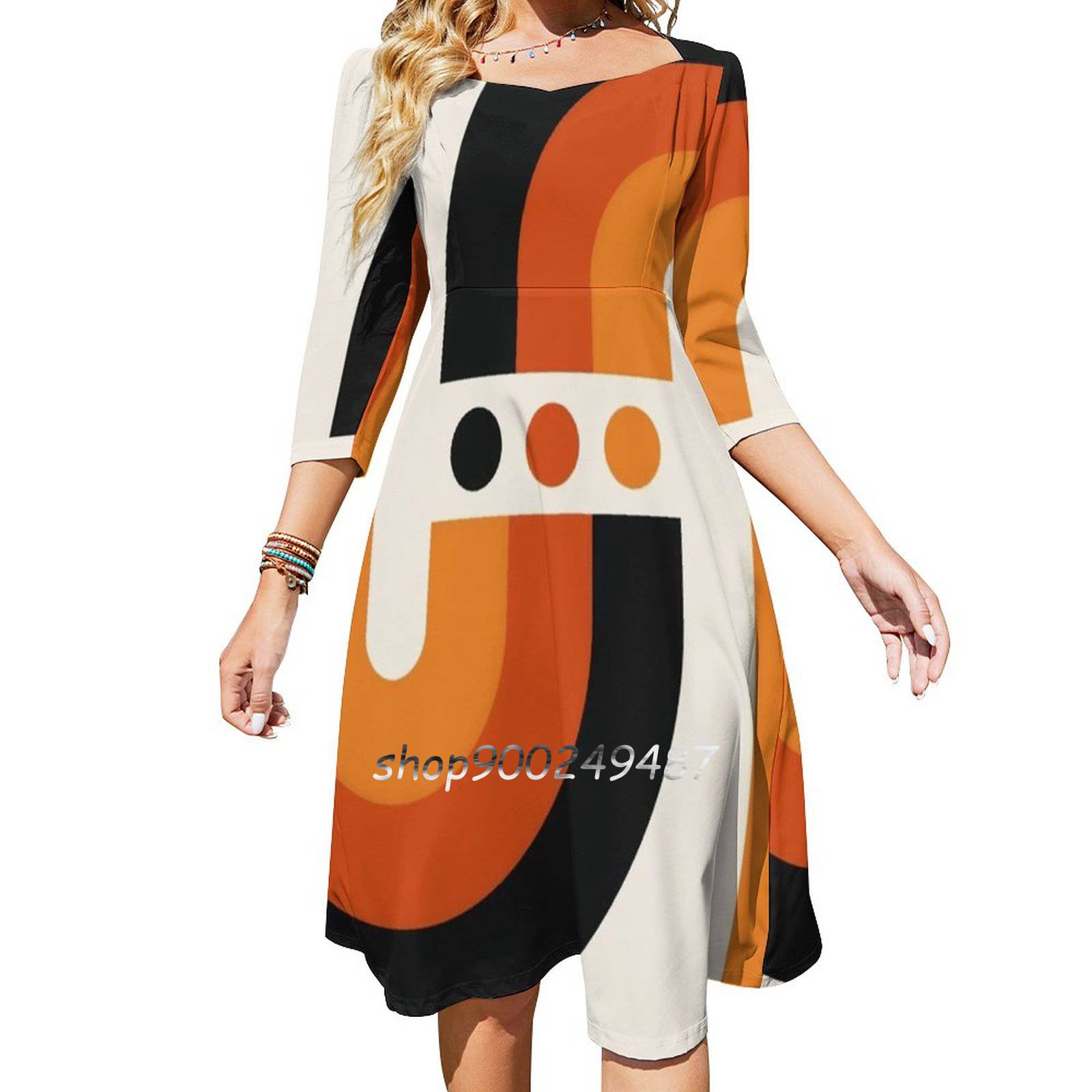 Vestido feminino arco-íris Fla - Women'S Fashion Of The 70S avaliação e preço