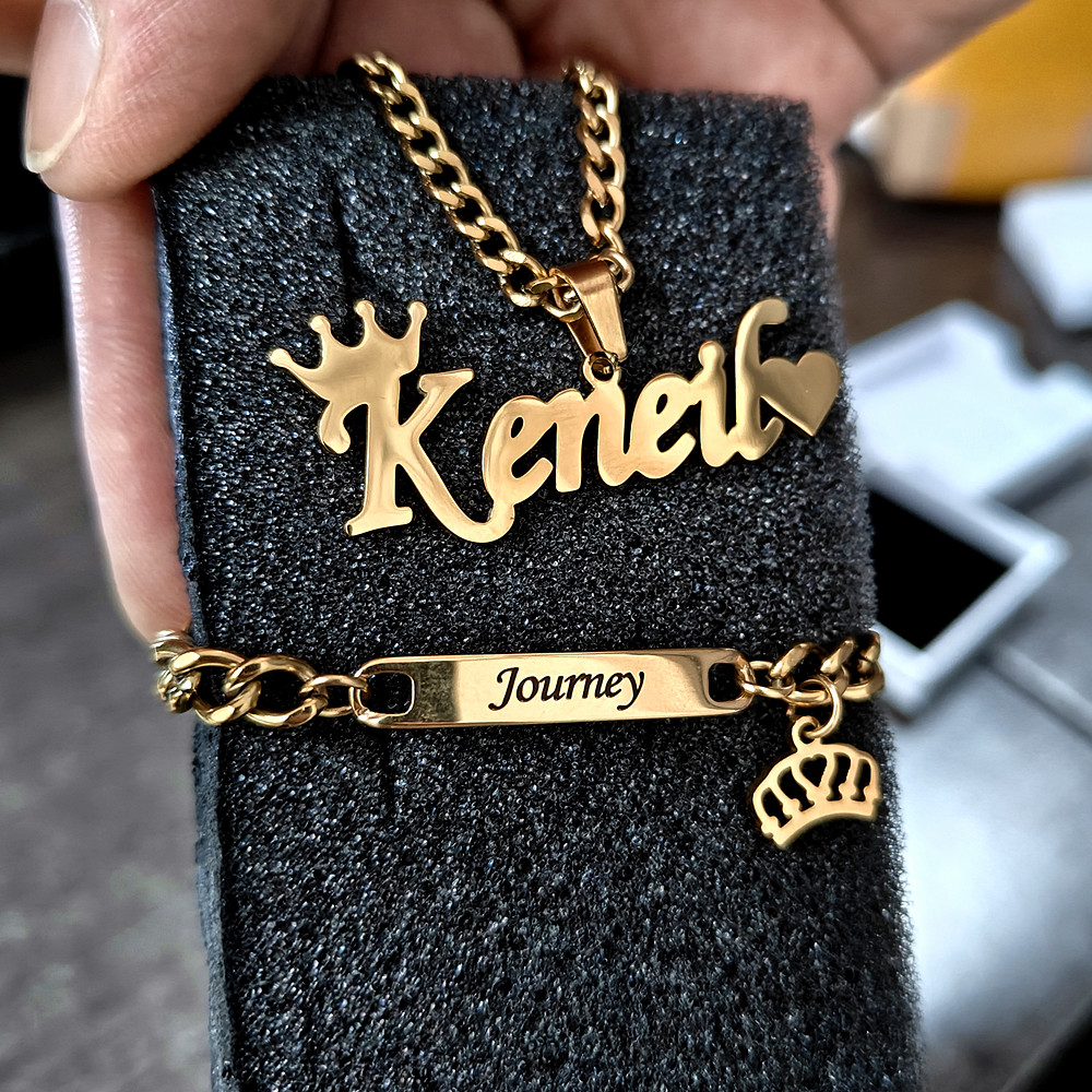 Conjuntos de jóias de aço inox - Women Fashion Name Ideas avaliação e preço