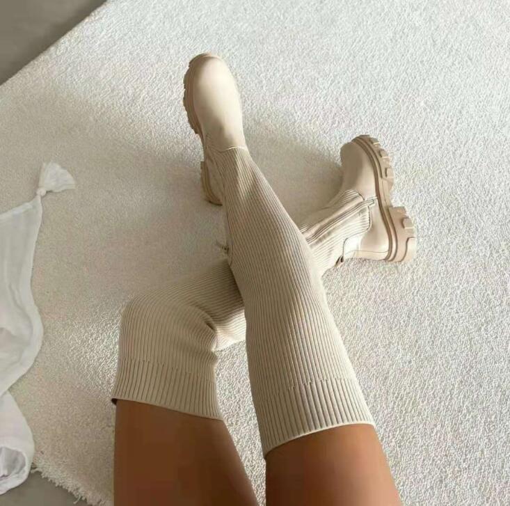 Botas femininas acima do joelh - Women'S Fashion Boots 2025 avaliação e preço