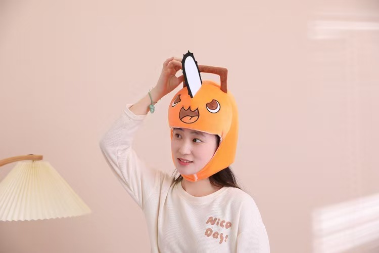 Anime motosserra homem pochita - Women Fashion Hats avaliação e preço