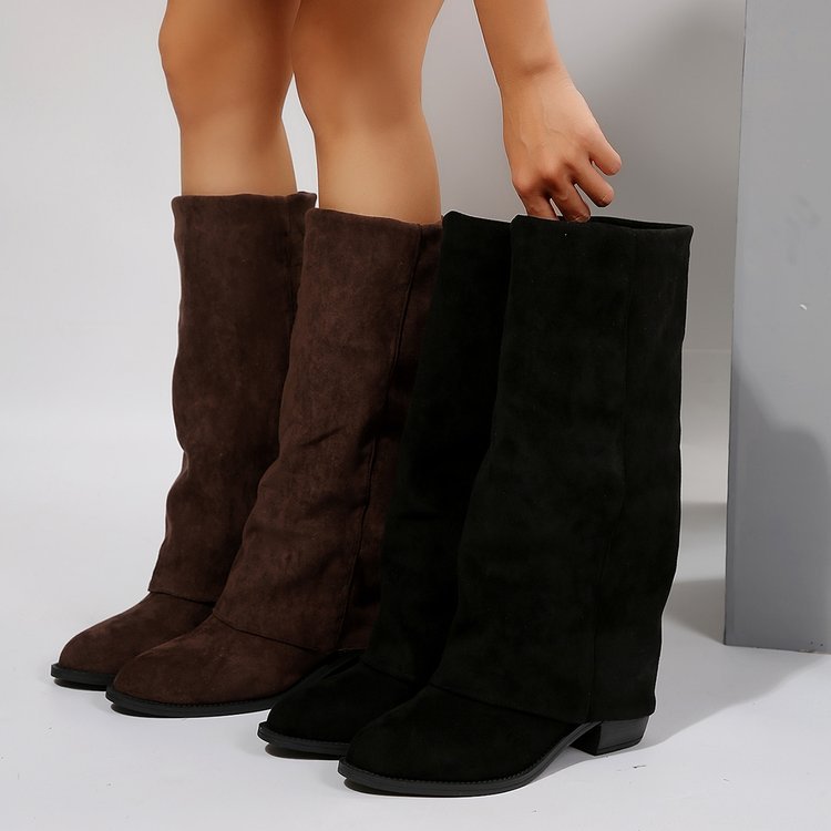 Botas altas do joelho das mulh - Women'S Fashion Boots 2025 avaliação e preço