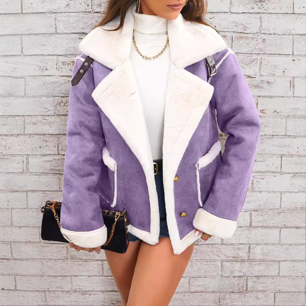 Mulheres shearling jaqueta cas - Sherpa Coat Women avaliação e preço