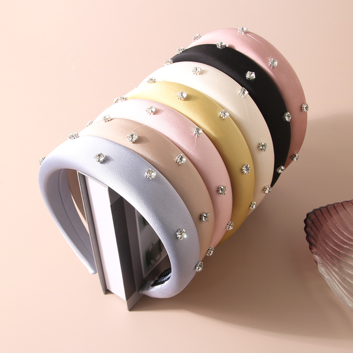 Luxo strass esponja bandana pa - Women Fashion Japan avaliação e preço