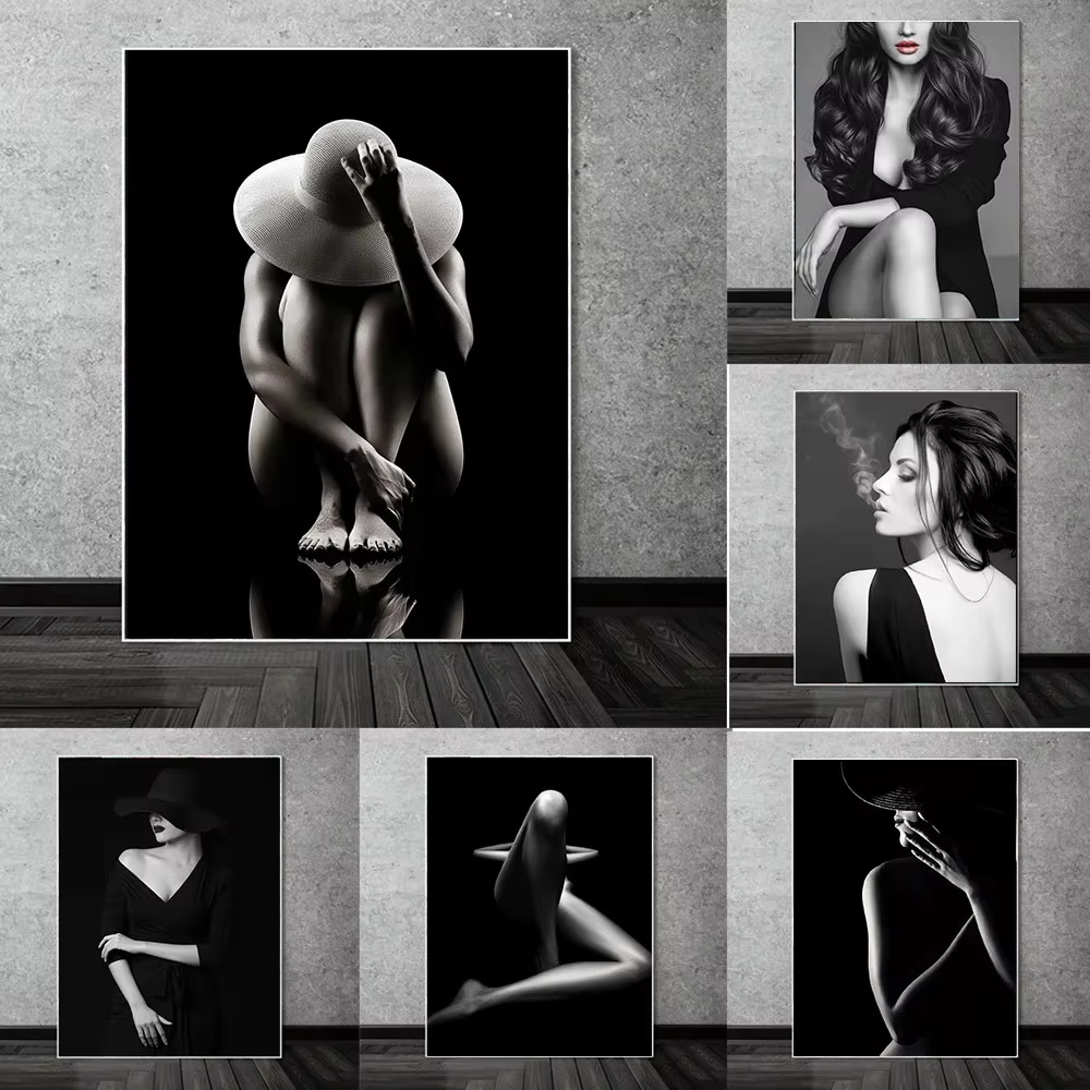 Pintura em Tela de Arte Modern - Fashion Women Picture avaliação e preço
