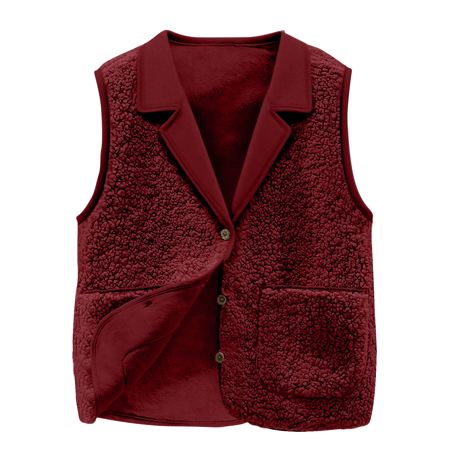 Colete feminino de lã sherpa,  - Sherpa Coat Women avaliação e preço
