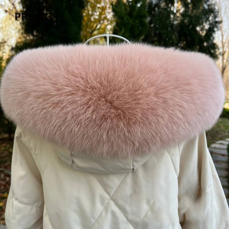 Colarinho de pele de raposa re - Women Fashion Hats avaliação e preço