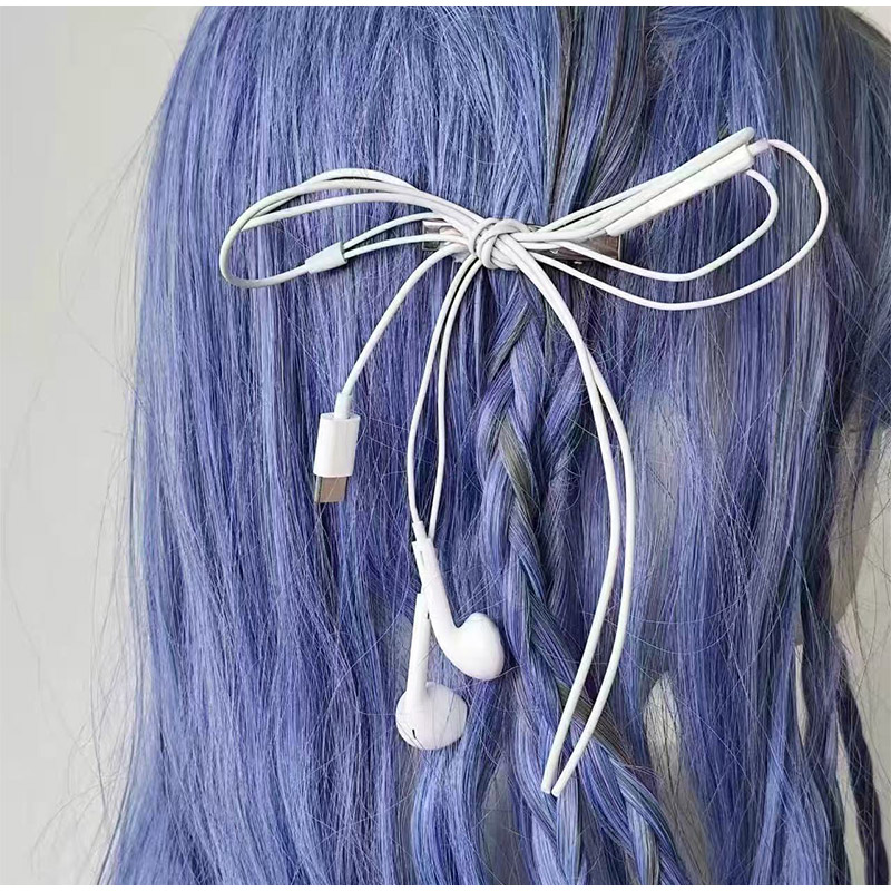 Clipe de Cabelo em Forma de Fi - Women'S Y3K Fashion avaliação e preço