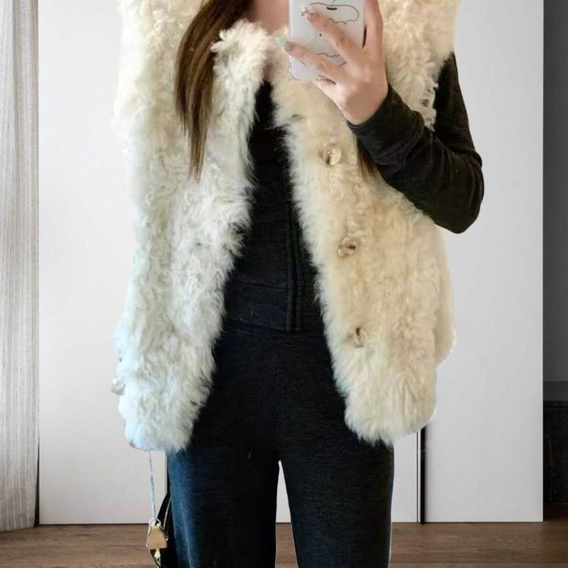 Colete Feminino de Pelo Sintét - Sherpa Coat Women avaliação e preço