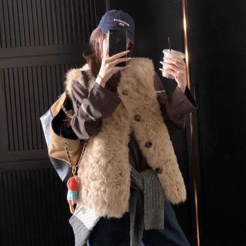 Colete Feminino de Pelo Sintét - Sherpa Coat Women avaliação e preço