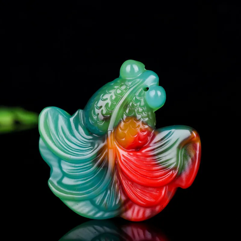 Pingente peixinho de jade cor  - Women And Men Fashion avaliação e preço